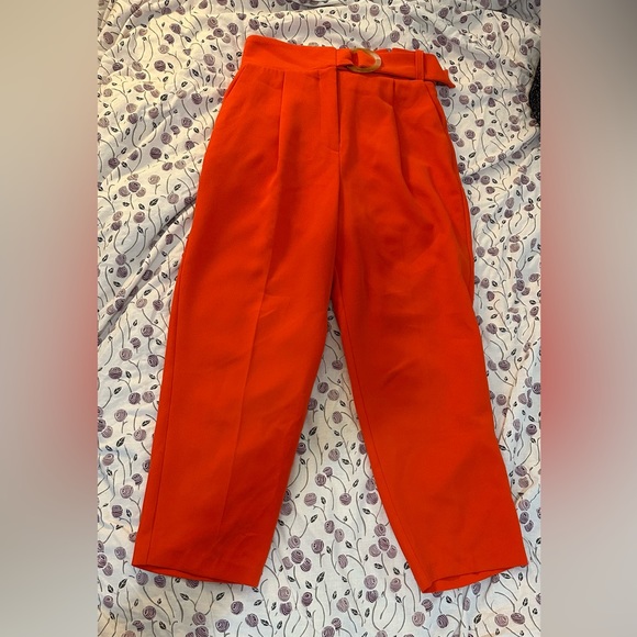 BNWOT Orange TOPSHOP pants - Picture 3 of 4
